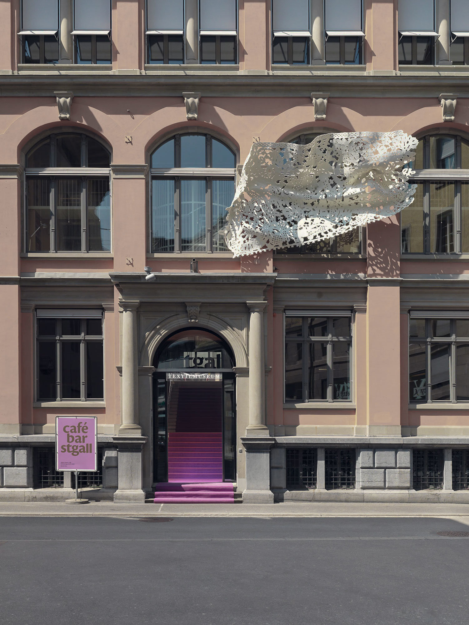 Fassadengestaltung StGall im Textilmuseum St.Gallen