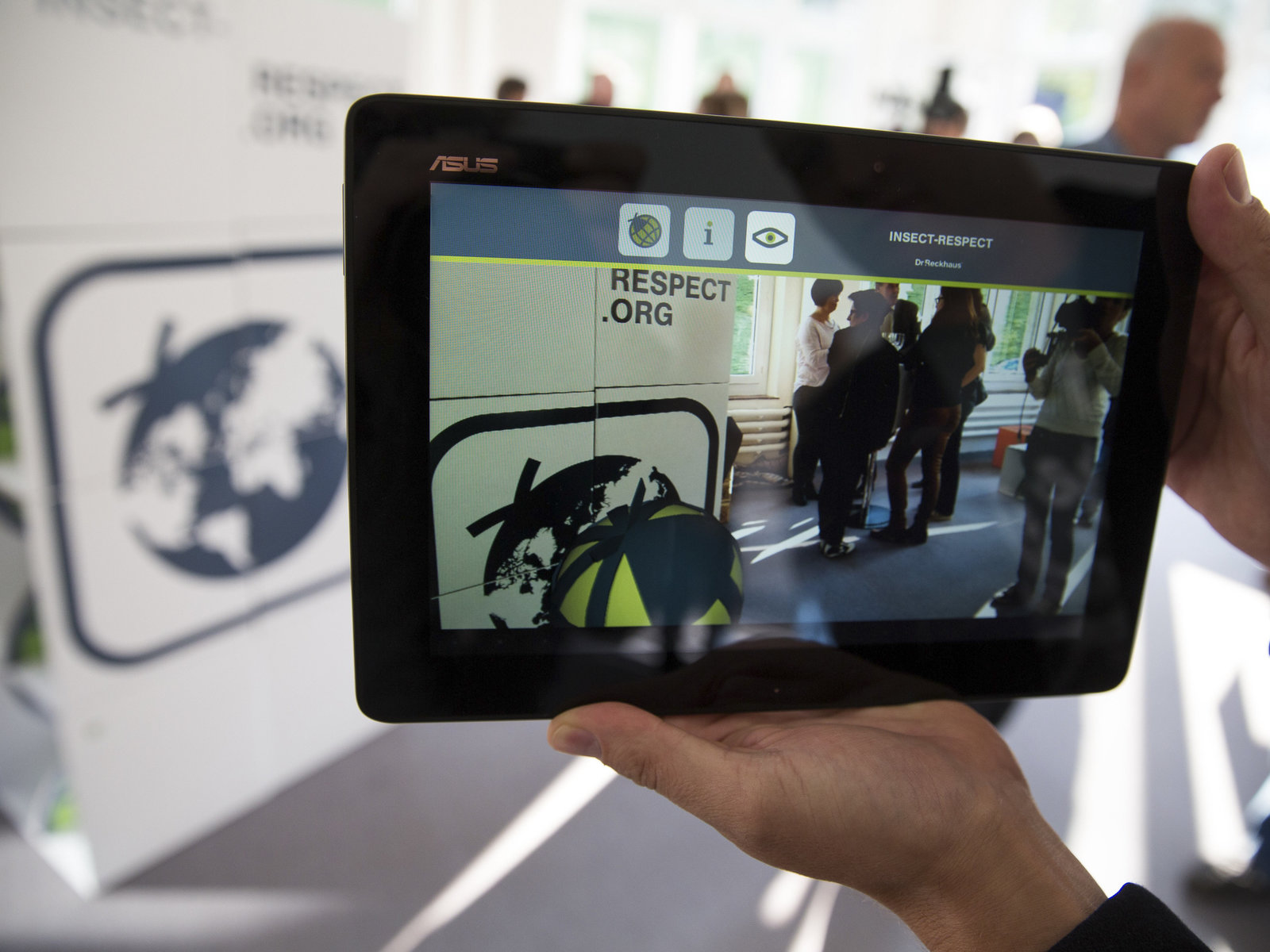 Augmented Reality Ausstellung und erste Ausgleichsfläche Insect Respect