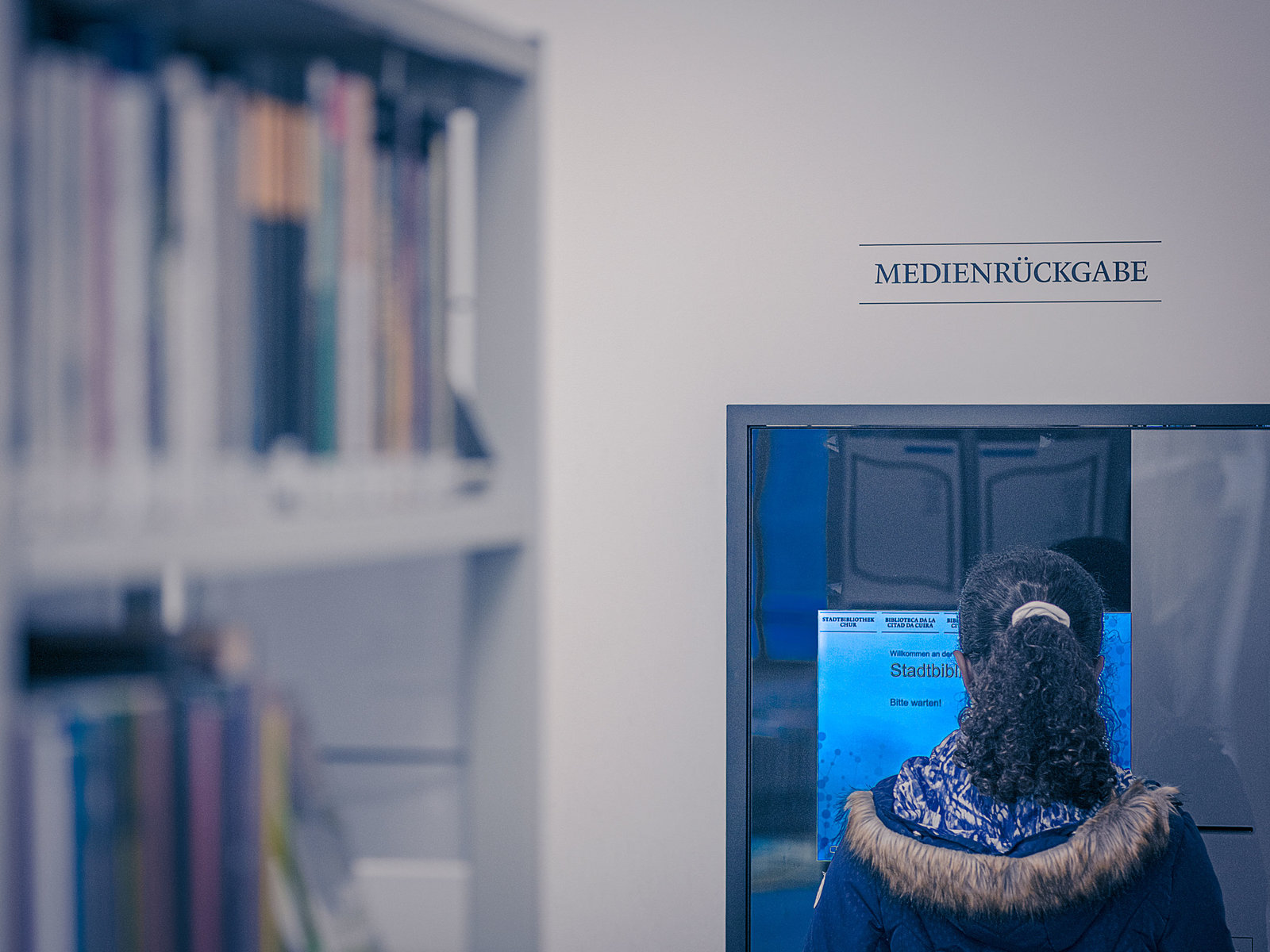 Signaletik Stadtbibliothek Chur