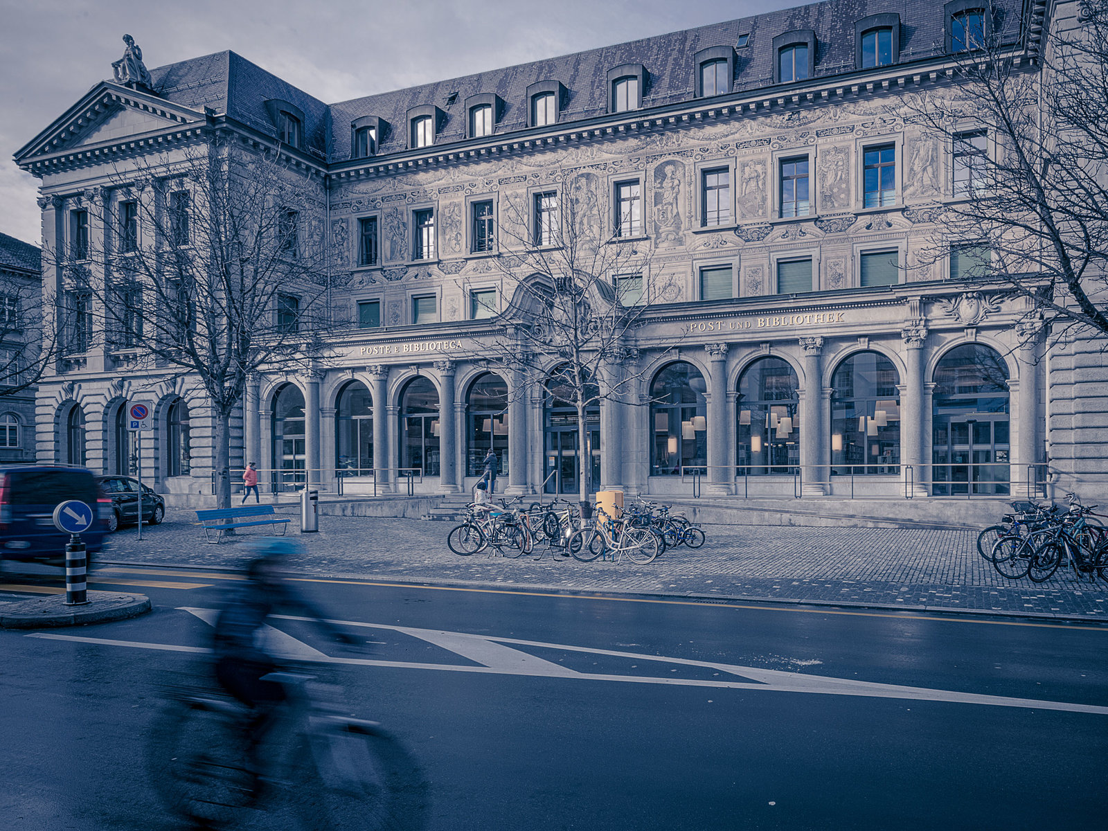 Signaletik Stadtbibliothek Chur