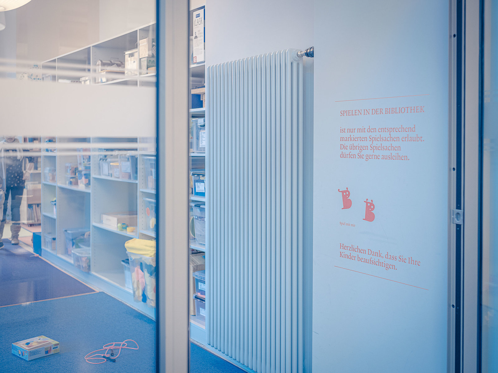 Signaletik Stadtbibliothek Chur