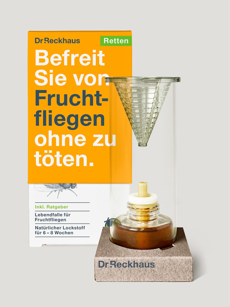 Produktentwicklung Dr.Reckhaus Fruchtfliegen-Retter