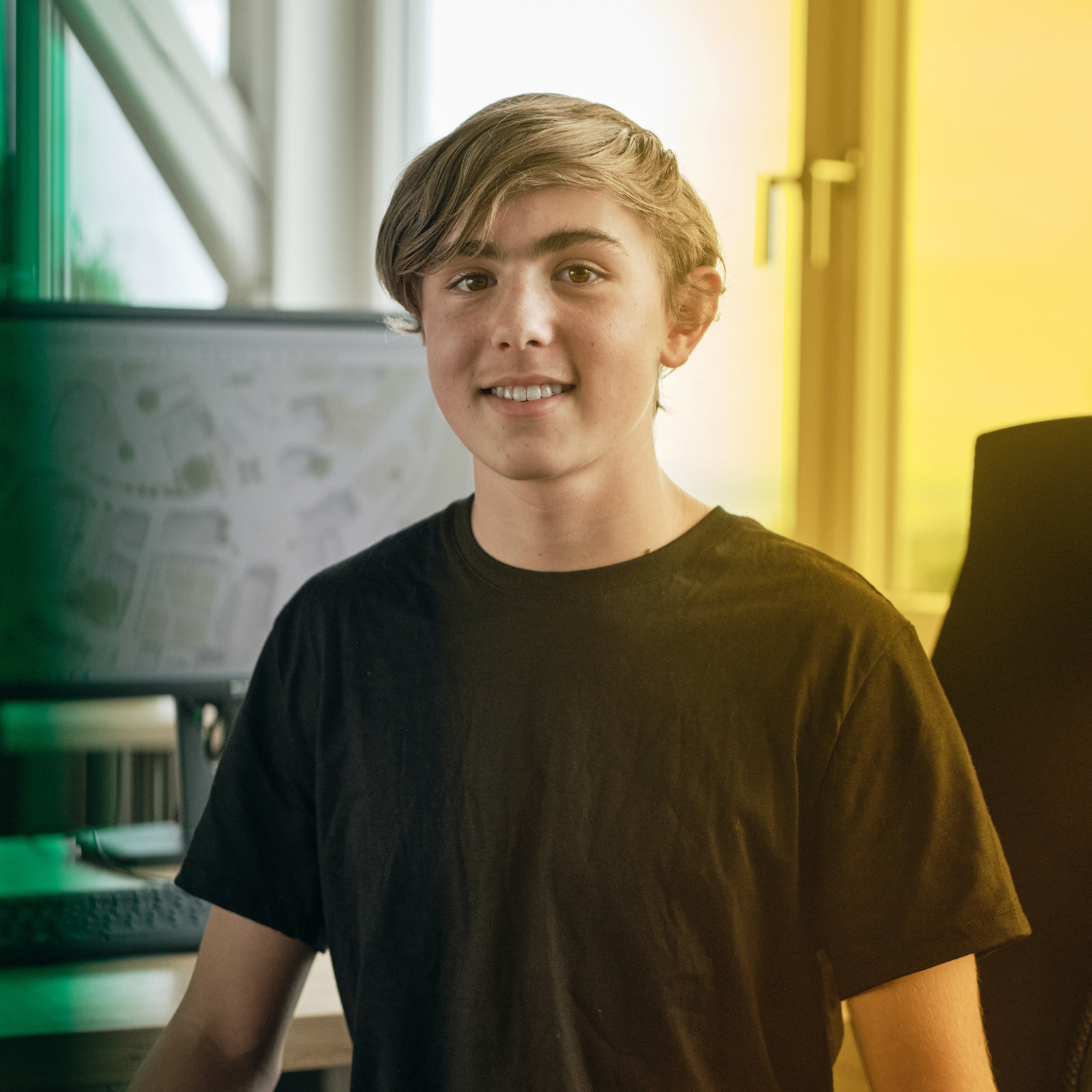 Fotografie gelbgruen