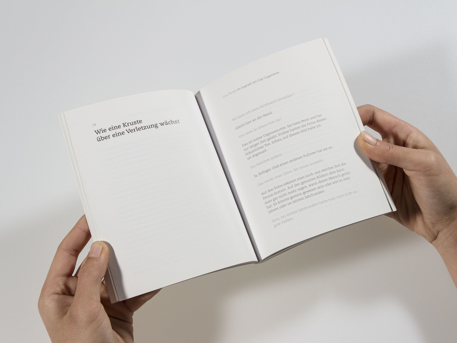 Buchgestaltung «für Perla» Edition Fink