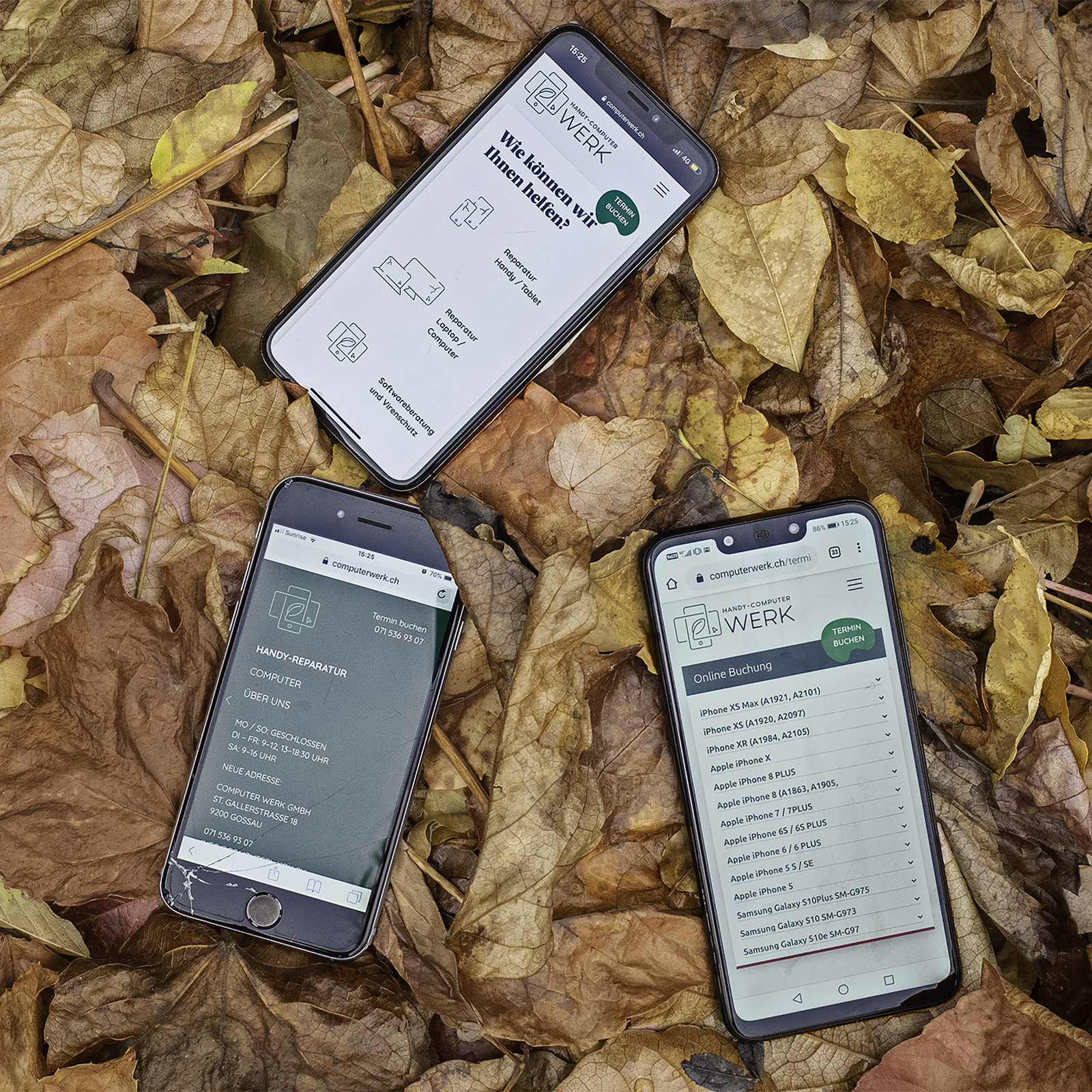 Mobile Webseite Computer WERK