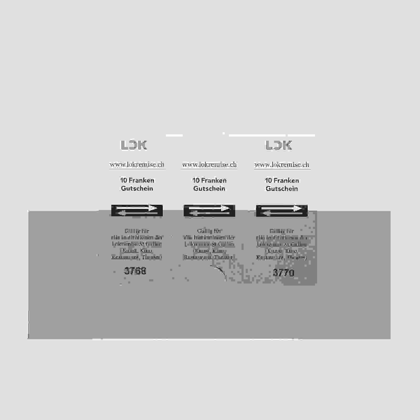 Gutscheine der Lokremise St.Gallen