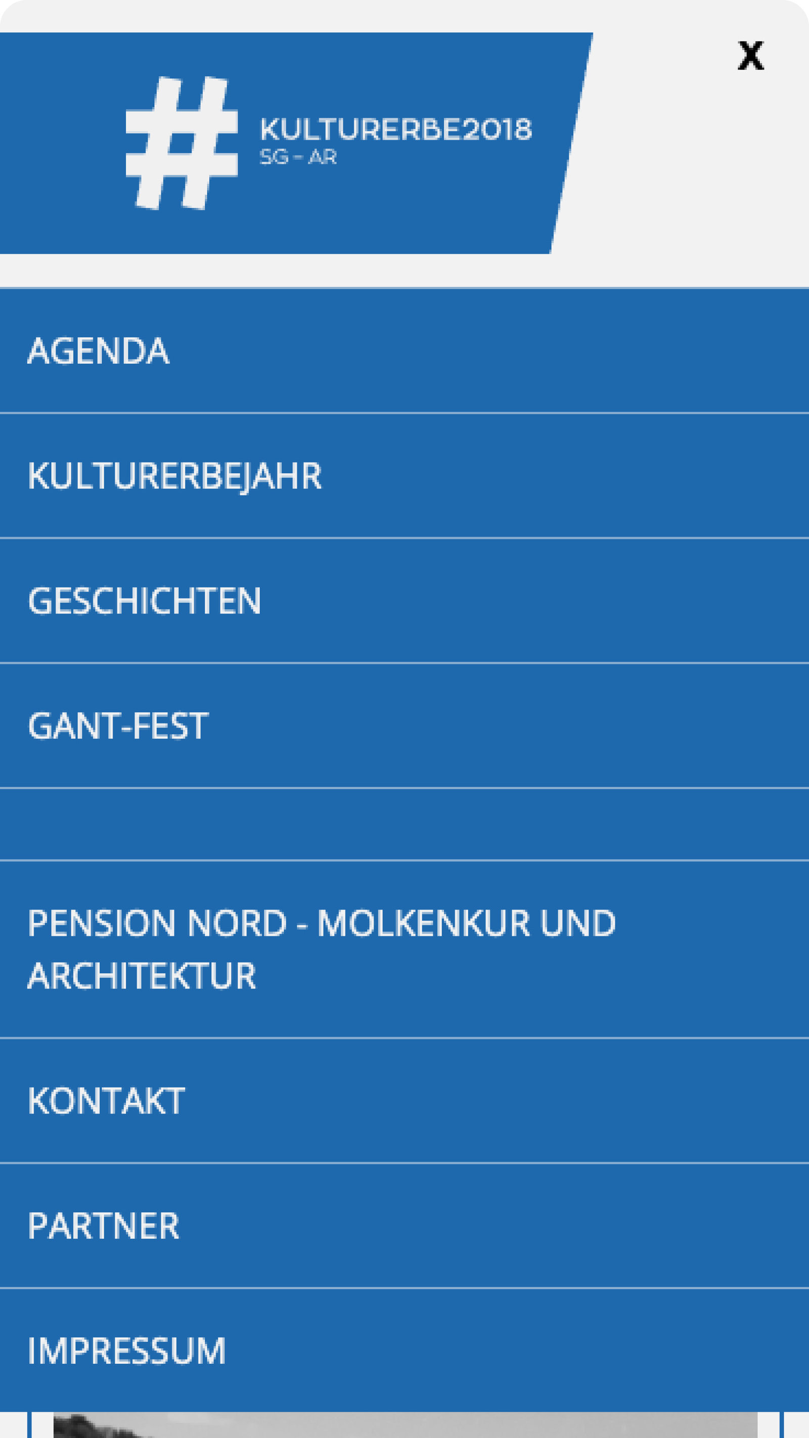 Agenda und Geschichten-Sammlung «Kulturerbe 2018 | SG-AR»