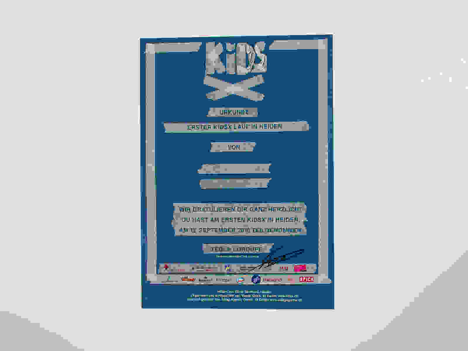 Flyer 1. Kinderlauf KidsX