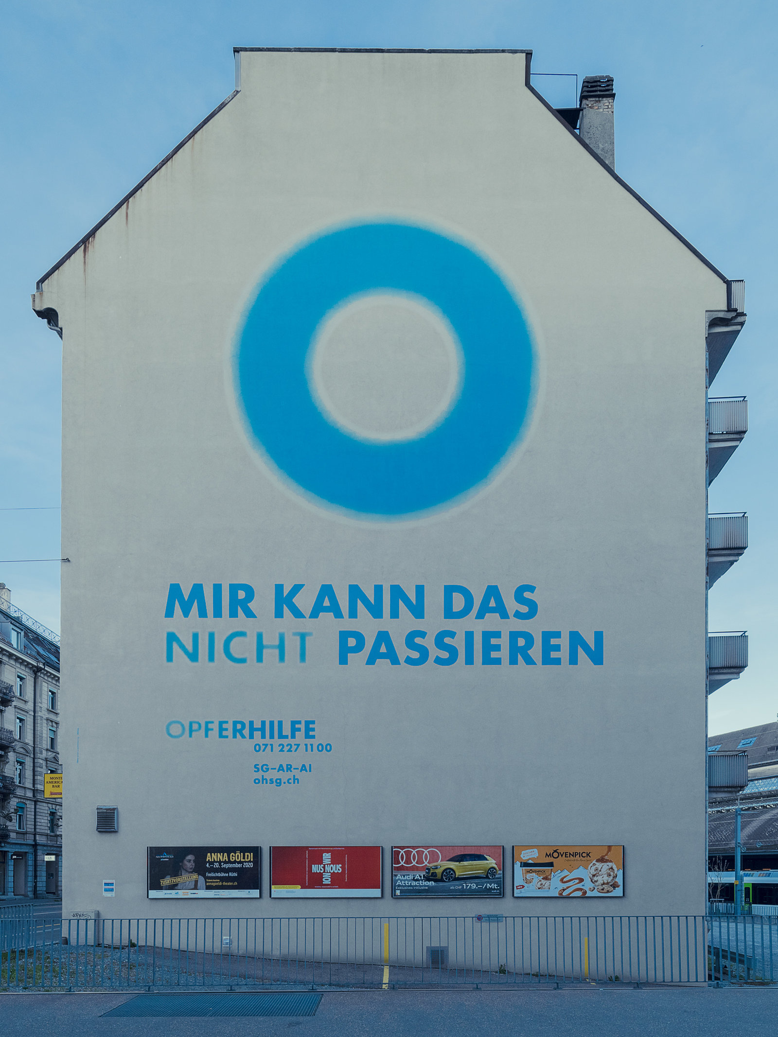 Neugestaltung Fassade Opferhilfe