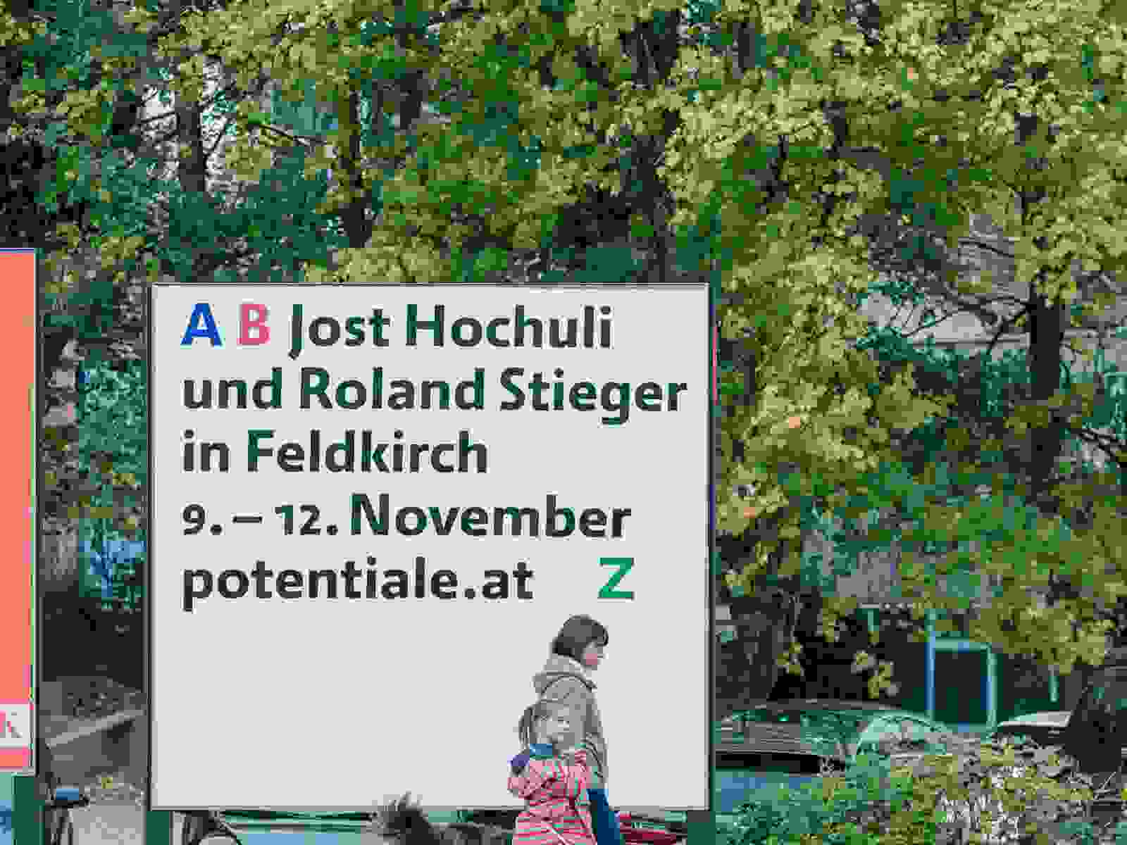 Ausstellung A B Jost Hochuli und Roland Stieger in Feldkirch Z