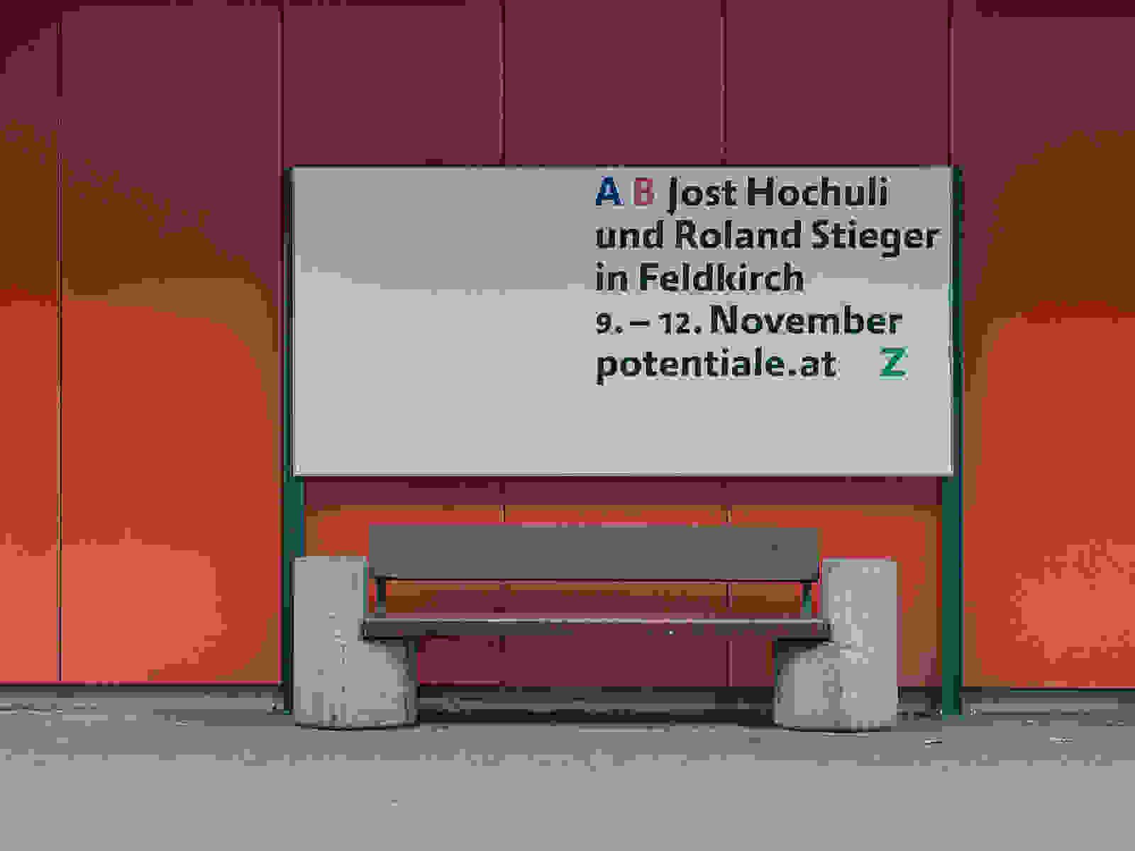 Ausstellung A B Jost Hochuli und Roland Stieger in Feldkirch Z