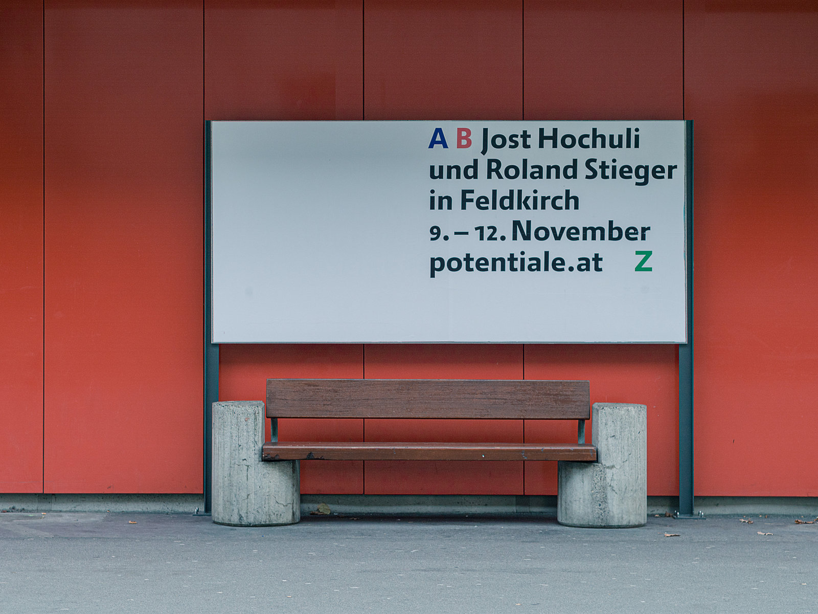 Ausstellung A B Jost Hochuli und Roland Stieger in Feldkirch Z