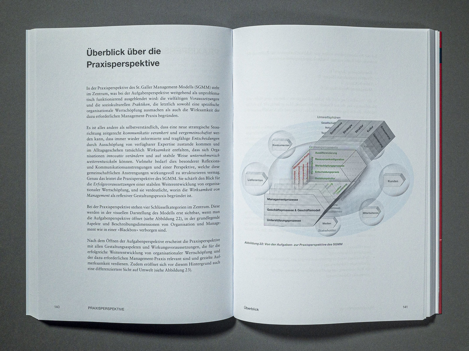 Grafik St.Galler Management Modell SGMM: von der Aufgbabenperspektive zur Praxisperspektive