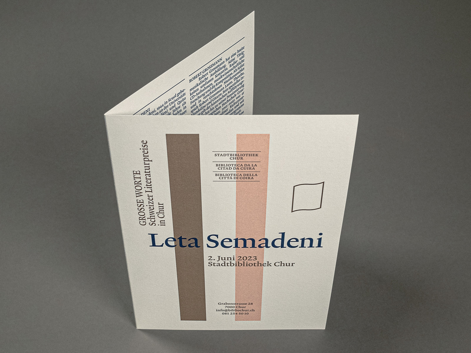 Flyer «Grosse Worte»