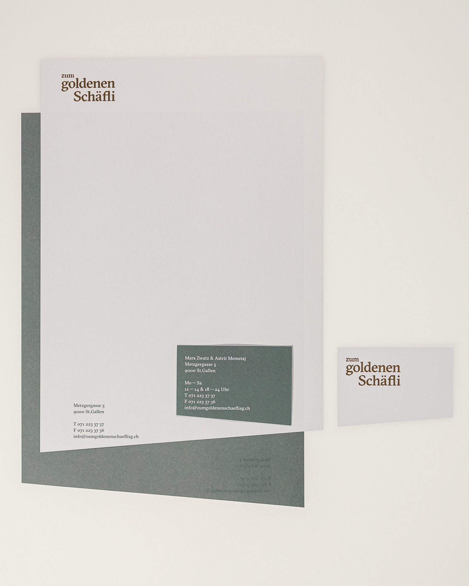 Briefschaft Zum goldenen Schäfli