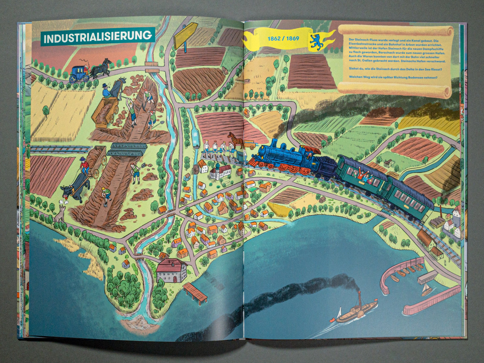 Wimmelbuch für Kinder zu Steinach