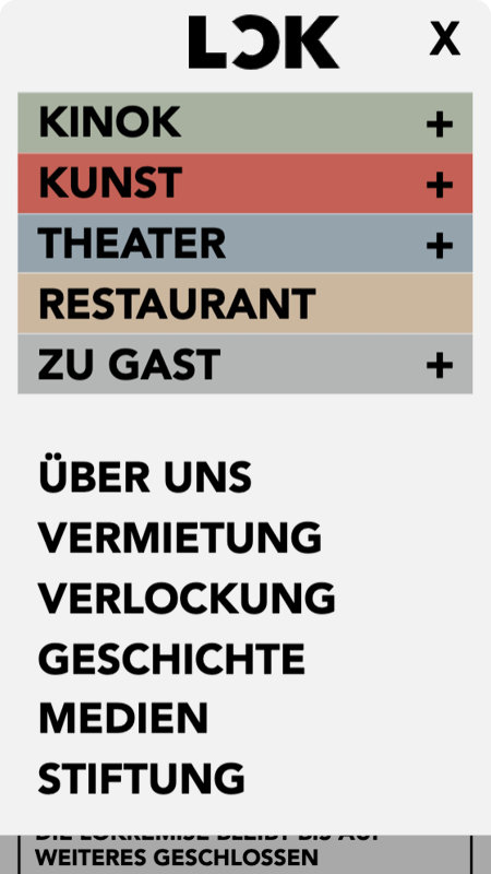 Redesign der Webseite der Lokremise St.Gallen