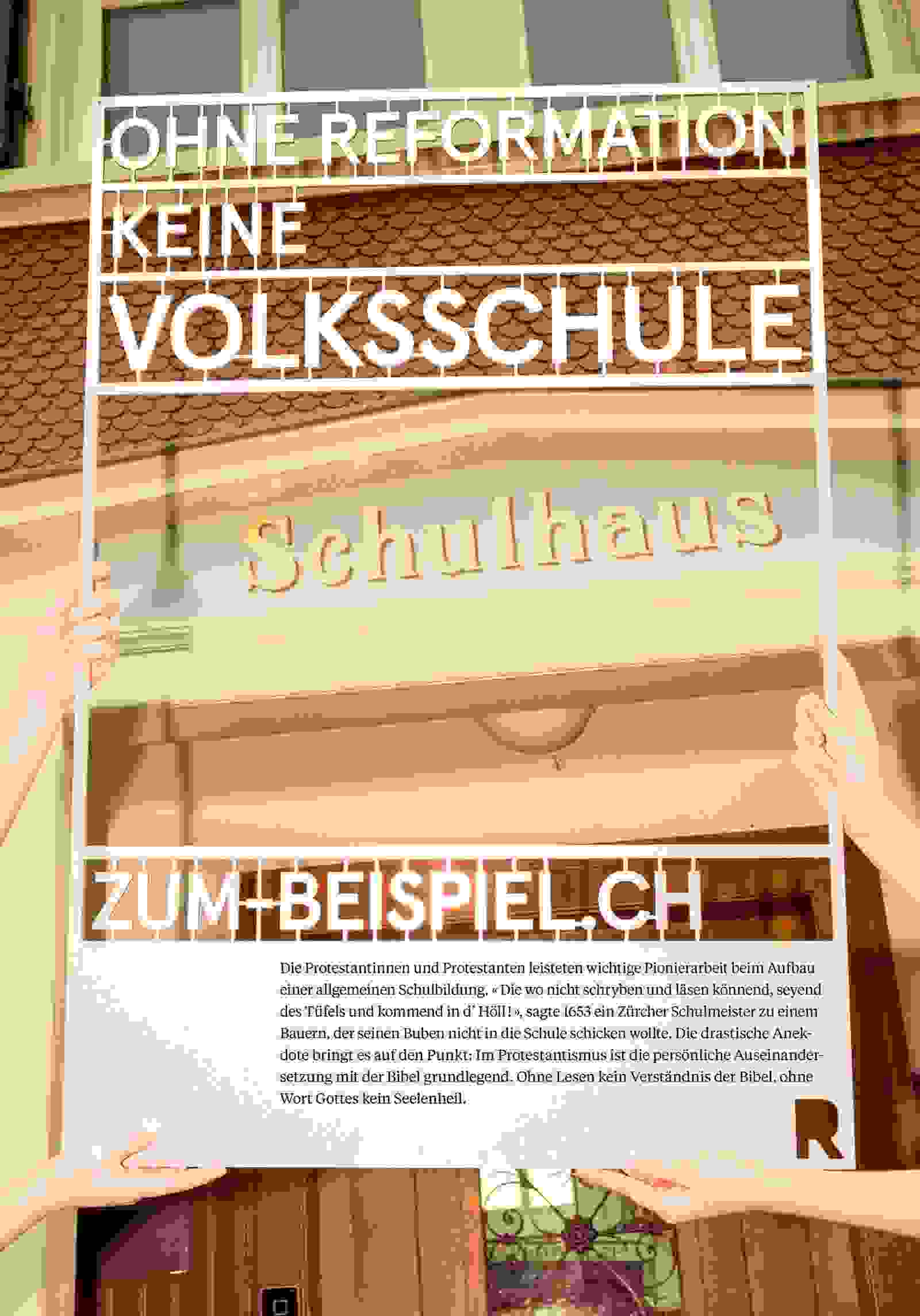 Plakate zum-Beispiel.ch der Evangelisch-reformierten Kirche
